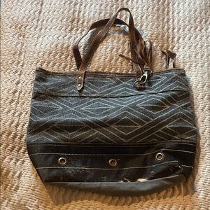 Stylish Gray/blue Tote Bag